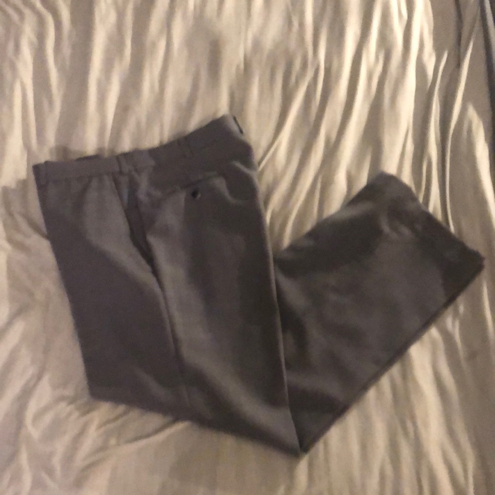Towncraft Gray Dress Pants Straight-Leg